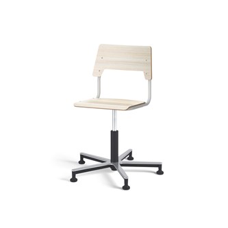 Stol Como FSC gas 38-51 cm Alu glidefot medium sete sølv