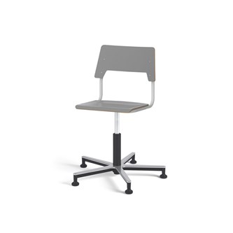 Stol Como FSC gas 38-51 cm Alu glidefot medium sete sølv