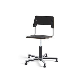 Stol Como FSC gas 38-51 cm Alu glidefot medium sete sølv