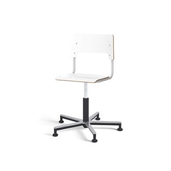 Stol Como FSC gas 38-51 cm Alu glidefot medium sete sølv