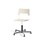 Stol Como FSC gas 38-51 cm Alu glidefot medium sete hvit