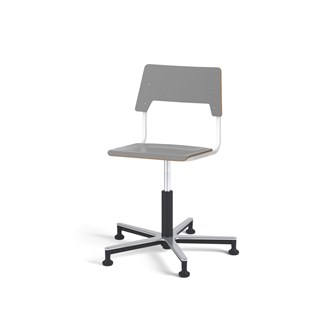 Stol Como FSC gas 50-70 cm Alu glidefot medium sete hvit