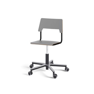 Stol Como FSC gas 38-51 cm Alu hjul medium sete svart