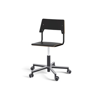 Stol Como FSC gas 38-51 cm Alu hjul medium sete svart