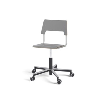 Stol Como FSC gas 38-51 cm Alu hjul medium sete sølv