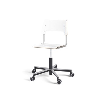 Stol Como FSC gas 38-51 cm Alu hjul medium sete sølv