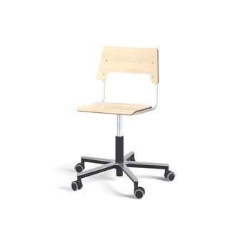 Stol Como FSC gas 38-51 cm Alu hjul medium sete hvit