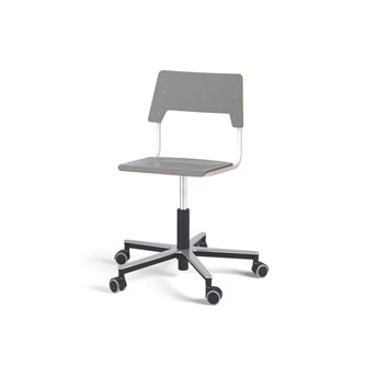 Stol Como FSC gas 38-51 cm Alu hjul medium sete hvit