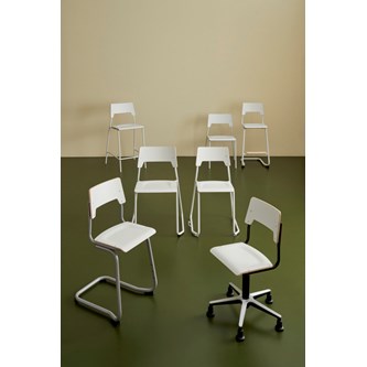 Stol Como FSC gas 38-51 cm glidefot medium sete svart