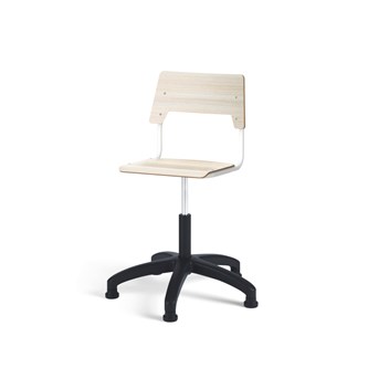 Stol Como FSC gas 38-51 cm glidefot medium sete hvit