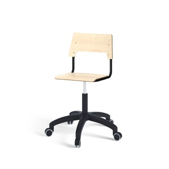 Stol Como FSC gas 38-51 cm hjul medium sete svart