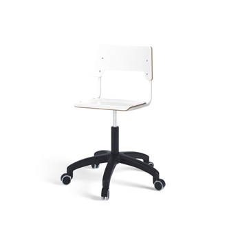 Stol Como FSC gas 38-51 cm hjul medium sete hvit