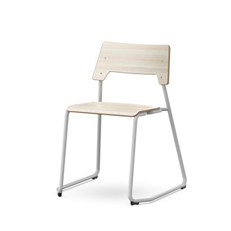 Stol Como FSC meie sh 45 cm stort sete sølv