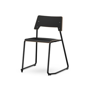 Stol Como FSC meie sh 45 cm stort sete svart