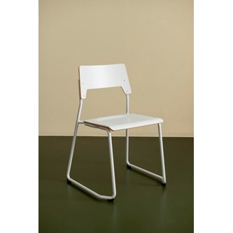 Stol Como FSC meie sh 45 cm stort sete hvit
