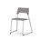 Stol Como FSC meie med kobling sh 45 cm stort sete sølv