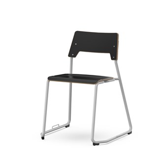Stol Como FSC meie med kobling sh 45 cm stort sete sølv