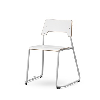 Stol Como FSC meie med kobling sh 45 cm stort sete sølv