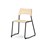 Stol Como FSC meie med kobling sh 45 cm stort sete svart