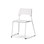 Stol Como FSC meie med kobling sh 45 cm stort sete hvit