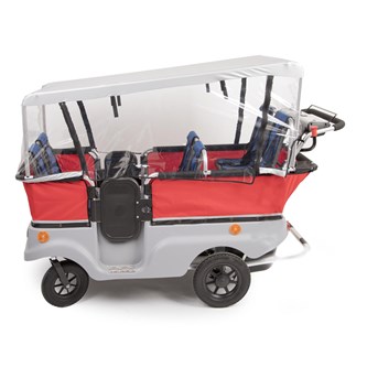 Regntrekk for barnebuss med motor 6 barn