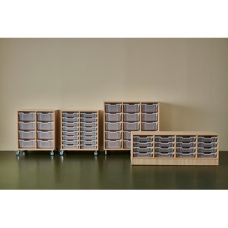 Svea oppbevaring 8 kasser B70xD45xH83 cm bjørk