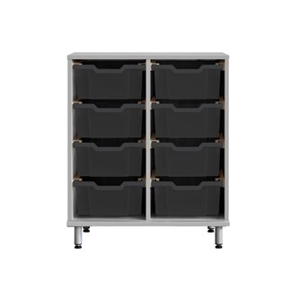 Svea oppbevaring 8 kasser B70xD45xH83 cm lys grå
