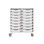 Svea oppbevaring 16 kasser B70xD45xH83 cm hvit