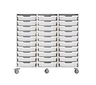 Svea oppbevaring 30 kasser B104xD45xH100 cm hvit