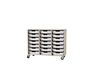 Fixa oppbevaring 21 kasser B104xD47xH81 cm hvitpigmentert