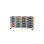 Fixa oppbevaring 28 kasser B138xD47xH81 cm hvitpigmentert