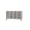 Fixa oppbevaring 28 kasser B138xD47xH81 cm hvitpigmentert
