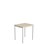 Elevbord 166 70x60xh72 cm alugrått understell