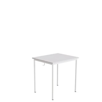 Elevbord 166 70x60xh72 cm hvitt understell