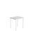 Elevbord 166 70x60xh72 cm hvitt understell