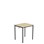 Elevbord 166 lyddempende 70x60xh72 cm sort understell