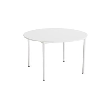 Bord Combi 206 Ø120 xh72 hvitt understell