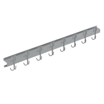 Knaggrekke med innovervendte kroker 120 cm