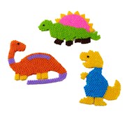 Perleplater dinosaur 3 stk