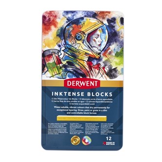 Derwent Inktense akvarellblokker 12 stk