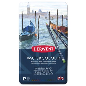 Derwent akvarellfargeblyant 12 stk