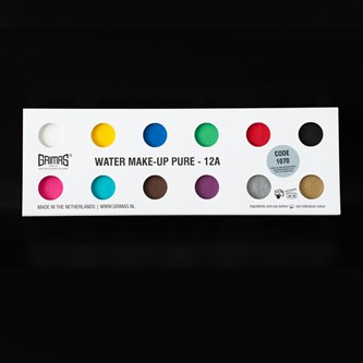 Grimas sminkepalett 12x2,5 ml grunnfarger