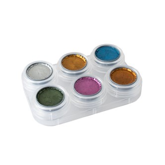 Grimas sminkepalett 6x2,5 ml metallic