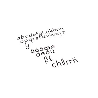 Nienhuis Lille bevegelige alfabetet - Svart