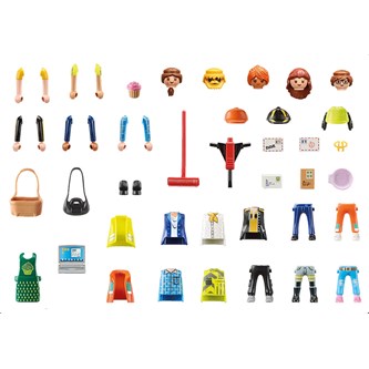 Playmobil 5 figurer med tilbehør Byboere