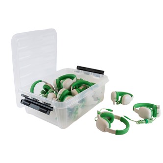 AVID hodetelefoner WonderEars grønn USB-C 15 stk