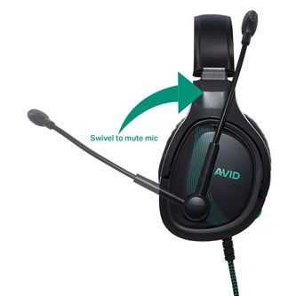AVID Headset AVIGA sort 3,5 mm