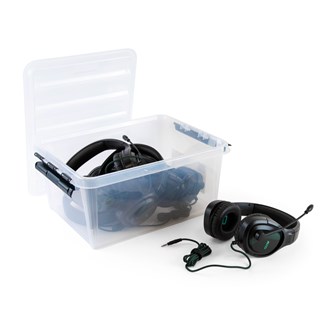AVID Headset AVIGA sort 3,5 mm 5 stk