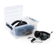 AVID Headset AVIGA sort 3,5 mm 5 stk