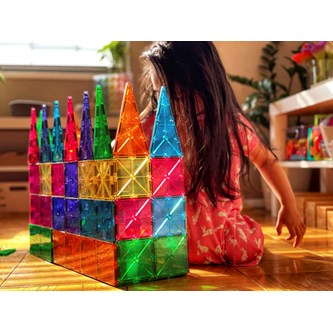 Magna-Tiles transparent byggesett 100 deler